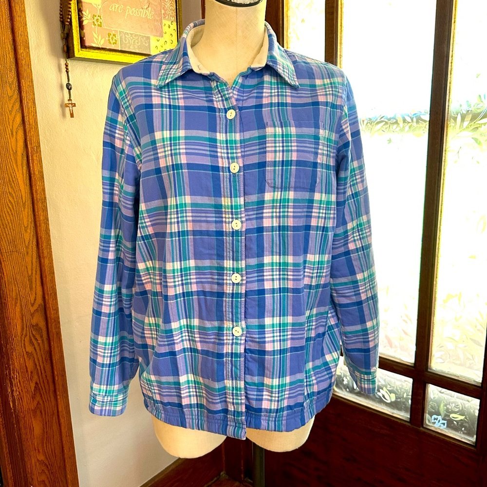 Vintage LL Bean fleece lined button up jacket size M/L